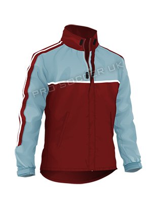 Clearance Premier Rain Jacket - Maroon/Sky