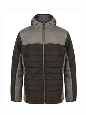 Hooded Contrast Padded Jacket