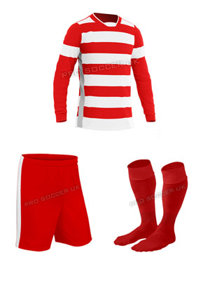 Hoop Red/White Football Kit - Team Kits