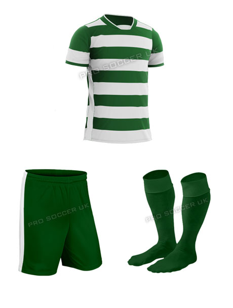 Hoop Green Short Sleeve Football Kits