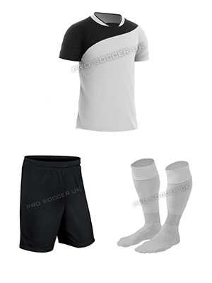 Lagos III White/Black SS Discount Football Kits