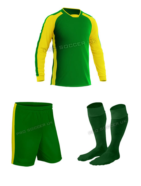 Legend 2 Green/Yellow Football Kits