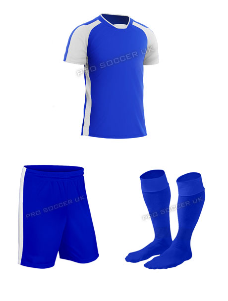 Legend 2 Blue/White Short Sleeve Football Kits
