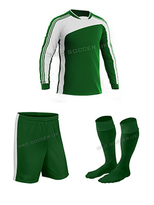 Striker II Green/White Discount Football Kits