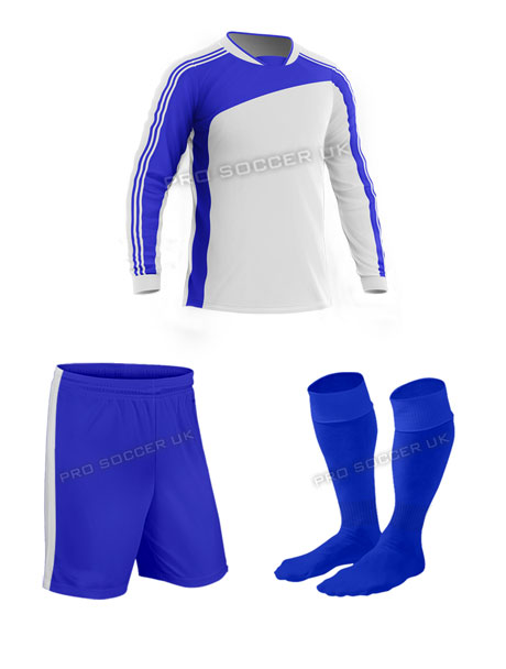 Striker II White/Blue Football Kits