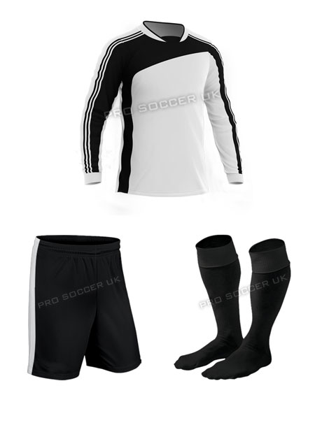 Striker II White/Black Football Kits