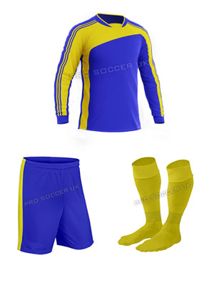 Striker II Royal/Yellow Discount Football Kits