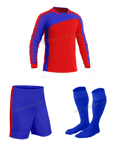 Striker II Red/Blue Football Kits