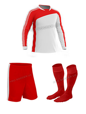 Striker II White/Red Discount Football Kits