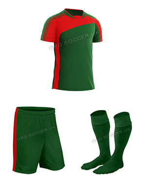 Striker II Green/Red SS Discount Football Kits