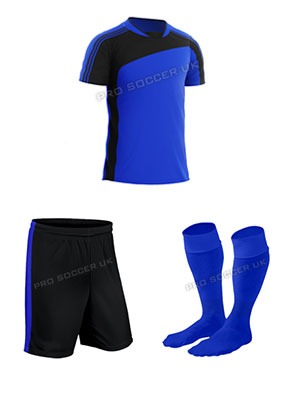 Striker II Royal/Black SS Discount Football Kits