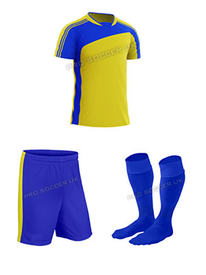 Striker II Yellow/Royal SS Discount Football Kits