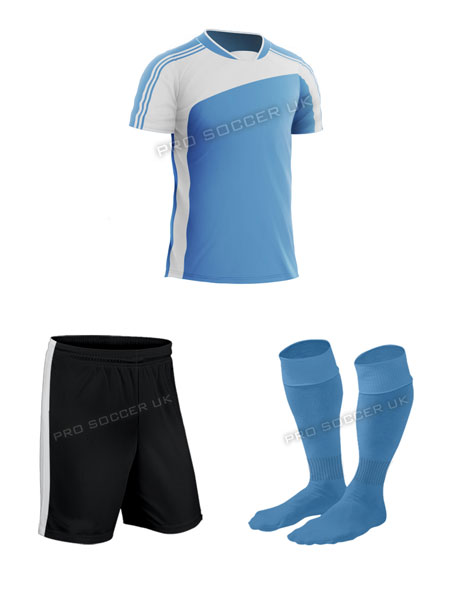 Striker II Sky Short Sleeve Football Kits