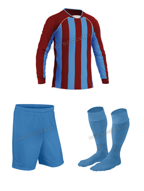 Team Maroon/Sky Football Kits
