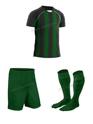 Team Green/Black SS Discount Football Kits