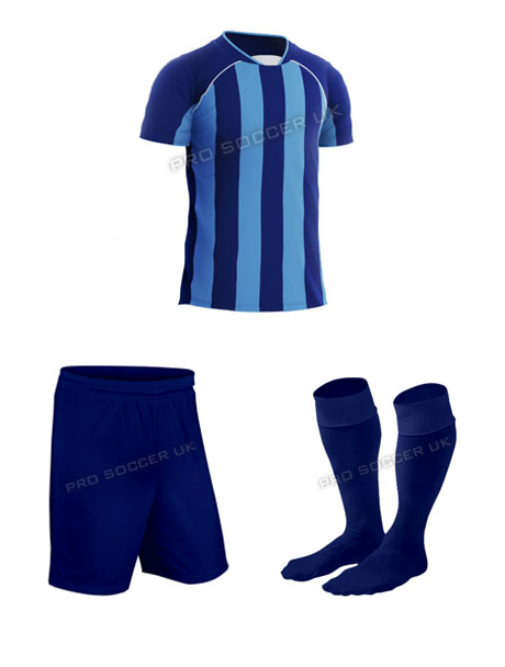 Team Navy/sky Short Sleeve Football Kits