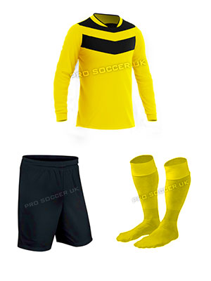 Euro Yellow/Black Football Kits