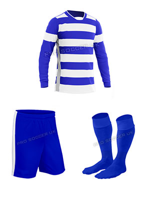 Hoop Blue/White Football Kits