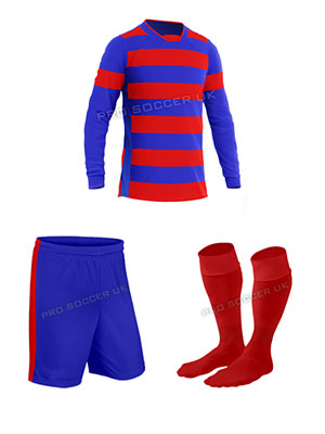 Hoop Red/Blue Football Kits