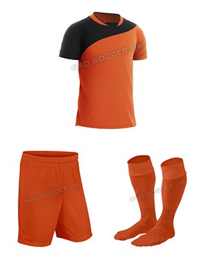 Lagos III Orange Short Sleeve Football Kits