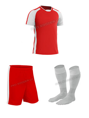 Legend 2 Red/White Short Sleeve Football Kits