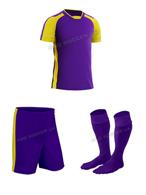 Legend 2 Purple Short Sleeve Football Kits