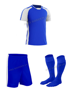 Legend 2 Blue/White Short Sleeve Football Kits