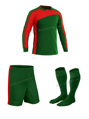 Striker II Green/Red Football Kits