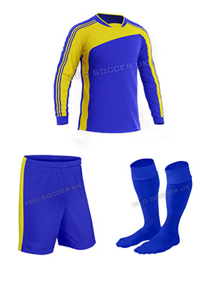 Striker II Blue/Yellow Football Kit