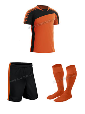 Striker II Orange Short Sleeve Football Kits