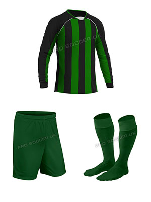 Team Green/Black Football Kits