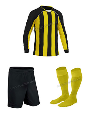 Team Black/Yellow Football Kits