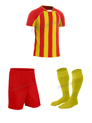 Team Red/Yellow Short Sleeve Football Kits