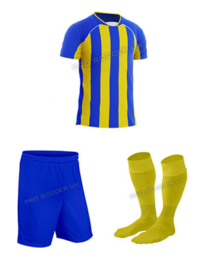 Team Royal/Yellow Short Sleeve Football Kits